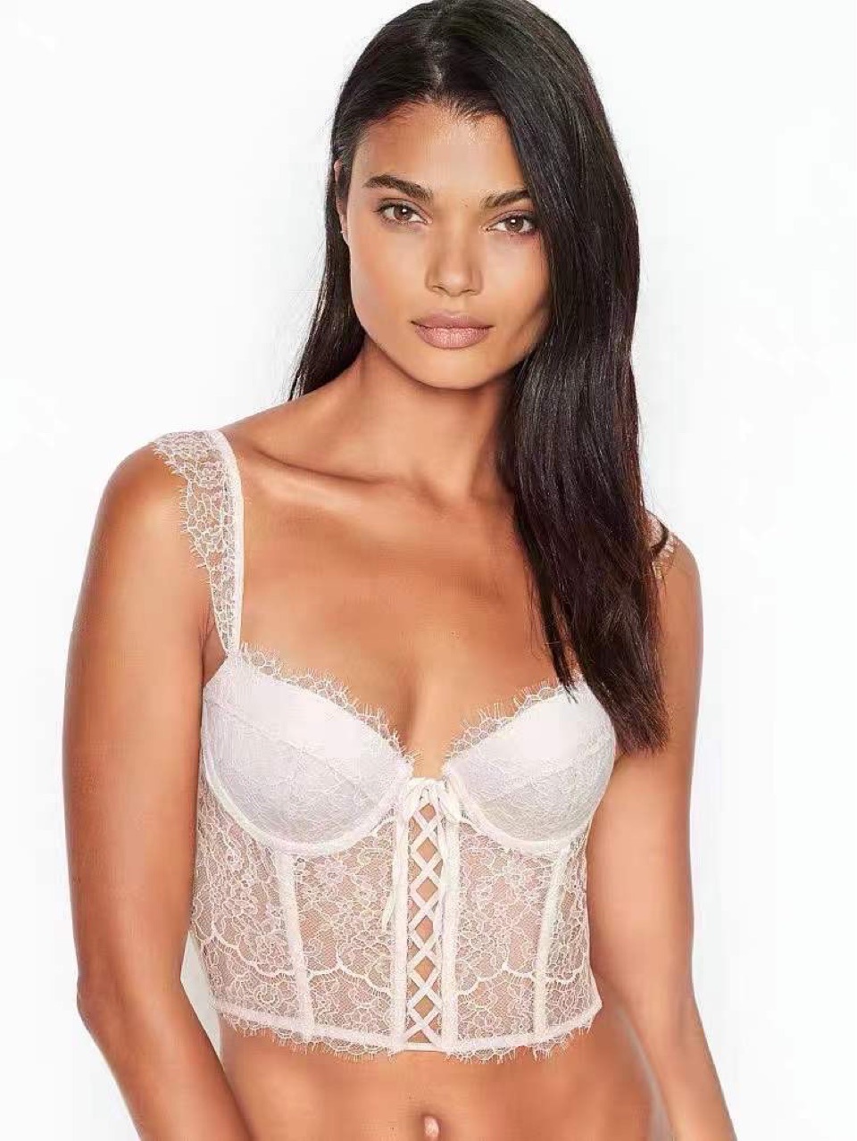 Women's Lace Solid Color Wearable Internal Wearable Bra