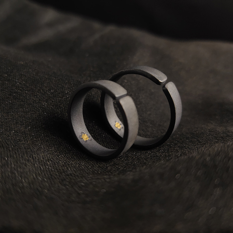 Personality Creative Retro Old Couple Ring