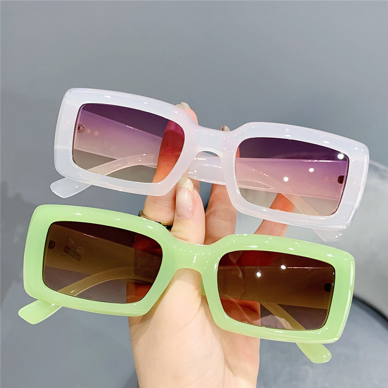 Title 6, Fruit Color Square Casual Sunglasses Street Pho...