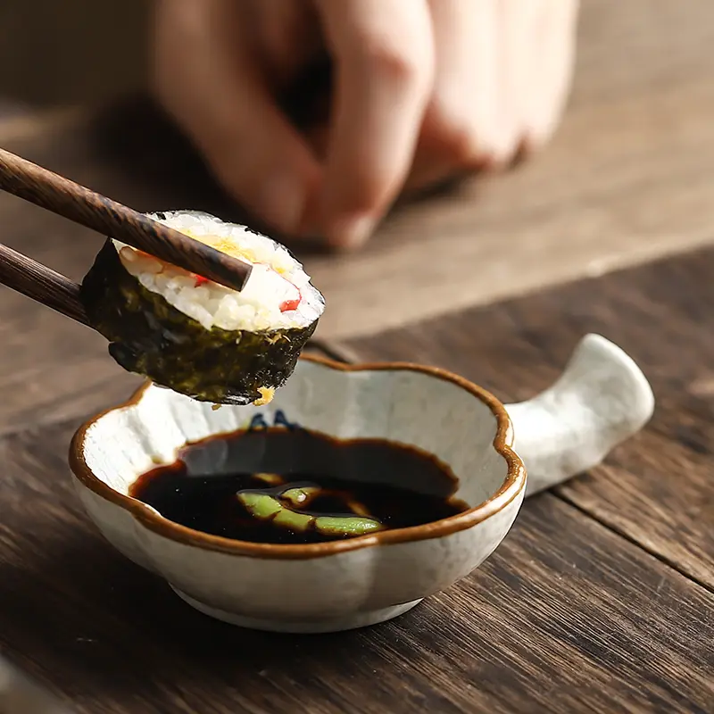 Japanese-style Ceramic Seasoning Dish For Home Dining