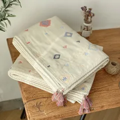 Original Yarn Six-layer Bohemian Cross Towel Quilt - Magic Indian - View 1