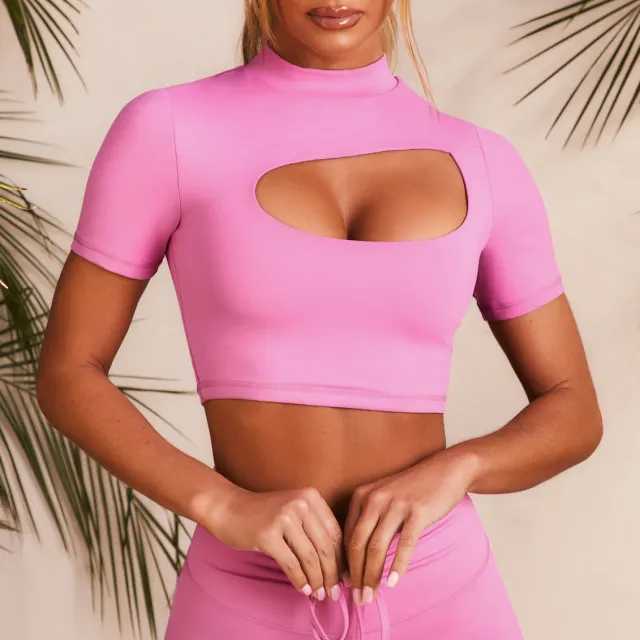 Sling Sports Top Bra Casual Drawstring Fitness Pants Rose - Shop at LoveMi