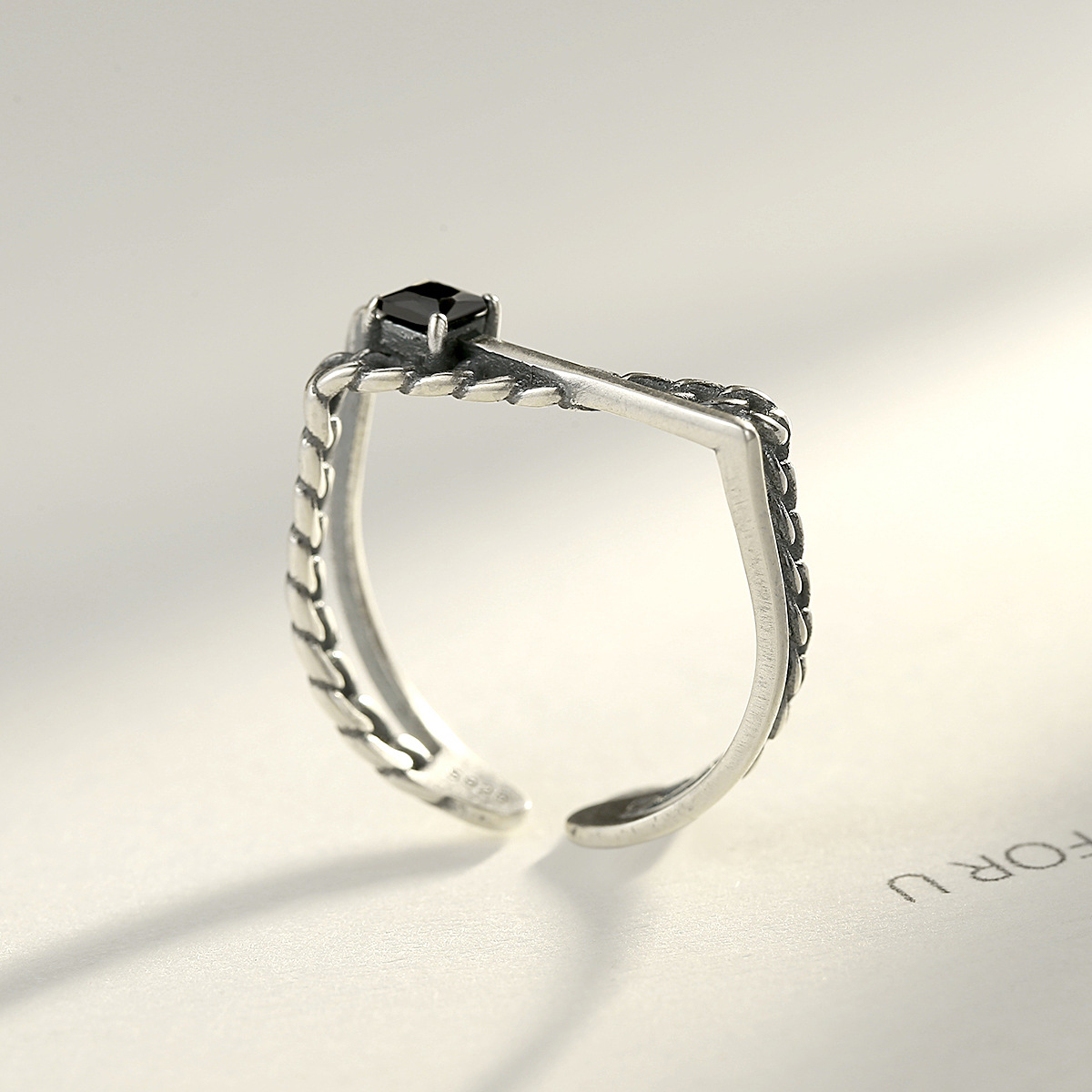 Korean Fashion Irregular S925 Thai Silver Ring