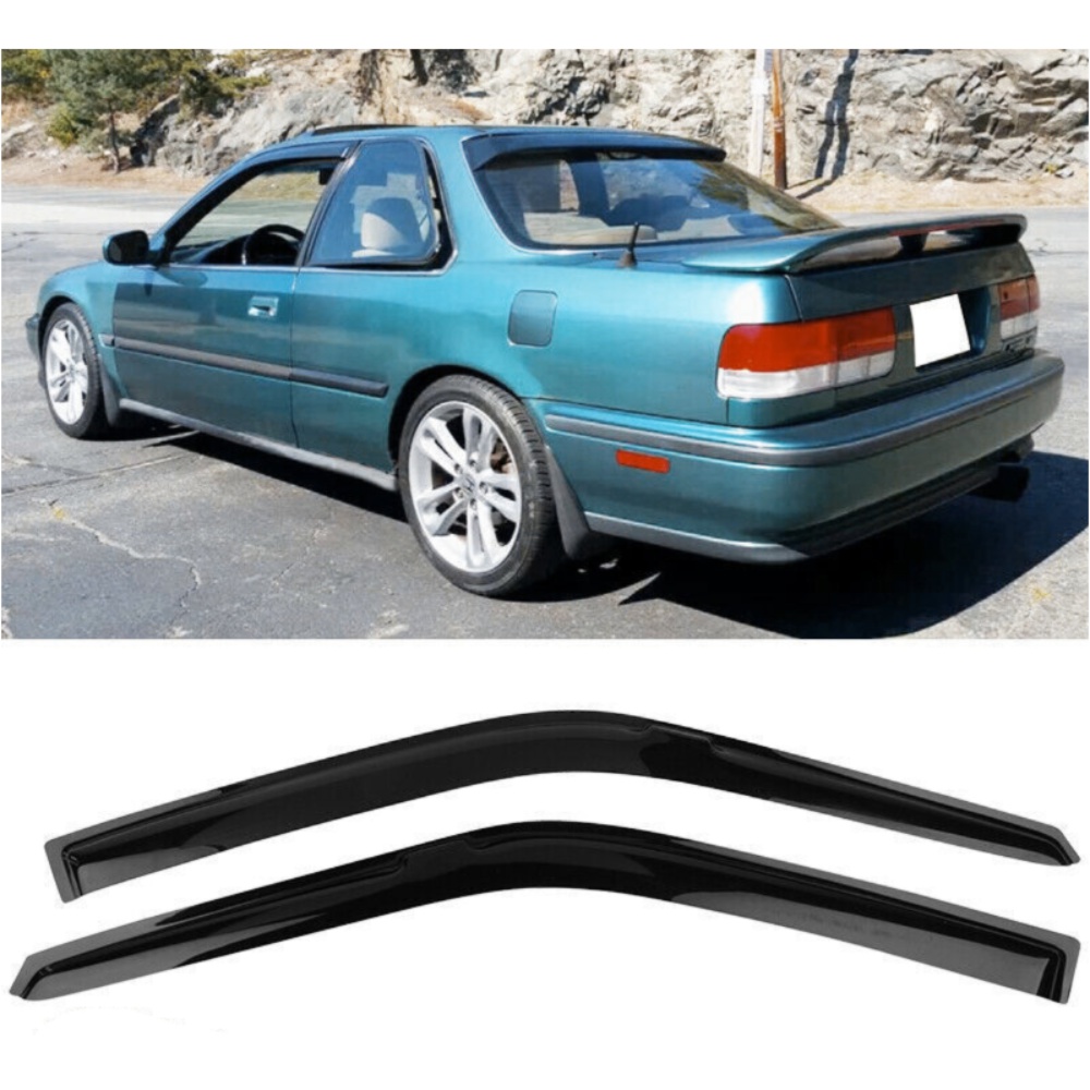For 1990-1993 H Onda Accord Coupe Window Visor Sun Rain Deflector Guard 2PCS Set