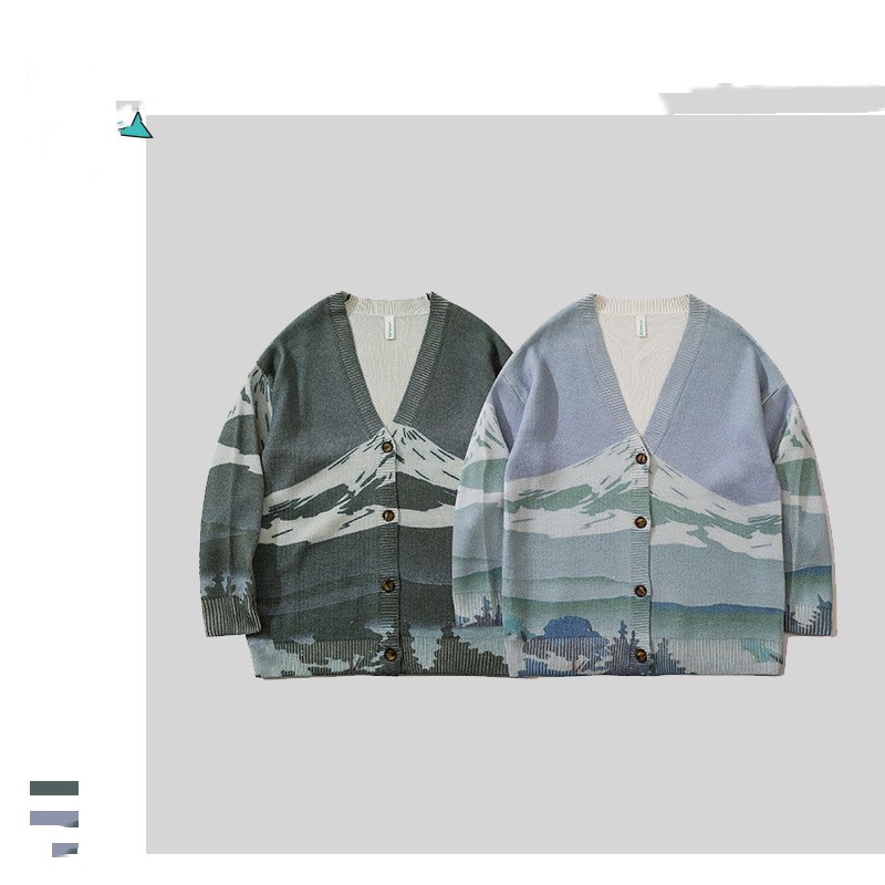 Hong Kong Style Ins Knitted Sweater Cardigan