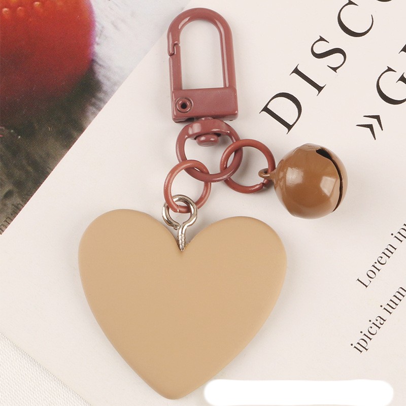 Bell Love Key Ring Pendant Colorful Resin Accessories Hanging Ornaments