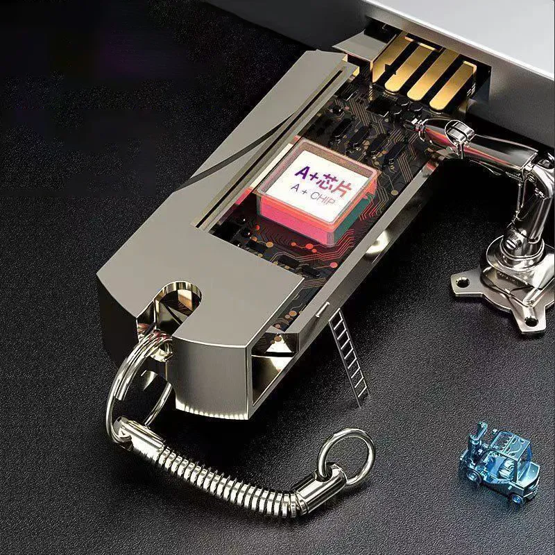A USB Drive With A Large Capacity Is Expanded On A Virtual Scale – image 4