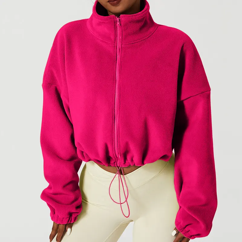 Winter Fleece-lined Thickened Sports Jacket Women's Olympic Grain Fleece