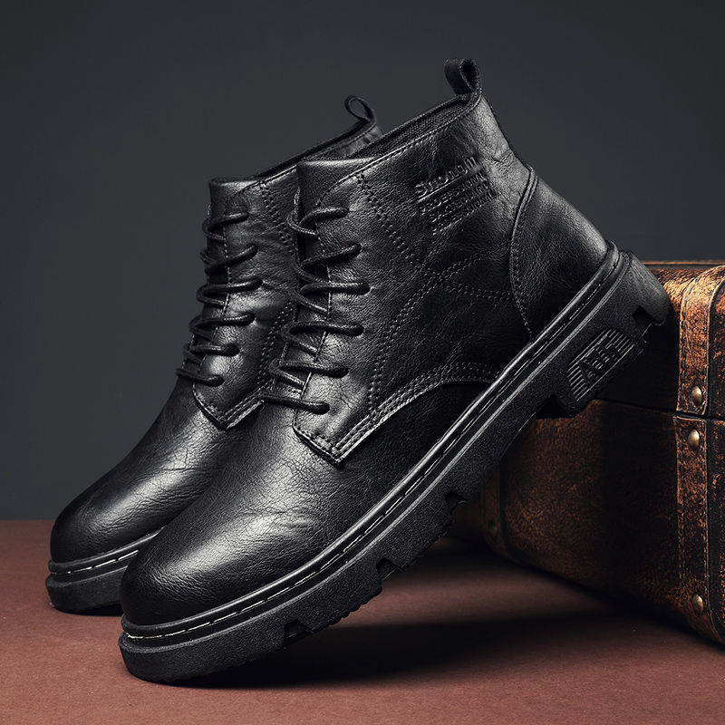 Title 5, Heren boots in Britse retro-stijl met tooling, ...