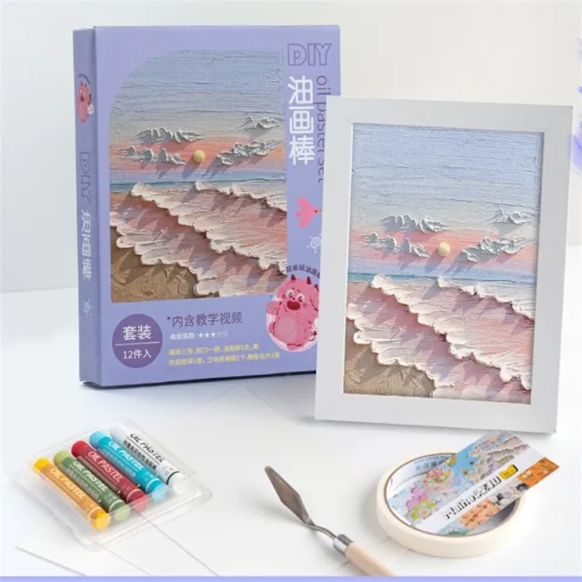 Drawing Paper Scraper Tool Set Special Picture Frame Hand Diy The Waves 12Pieces Set - Shop at LoveMi