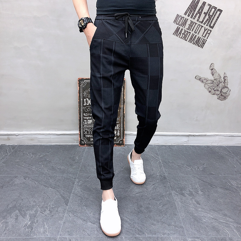 Title 5, Sommer Casual Hose Herren Koreanisch Slim Plaid...