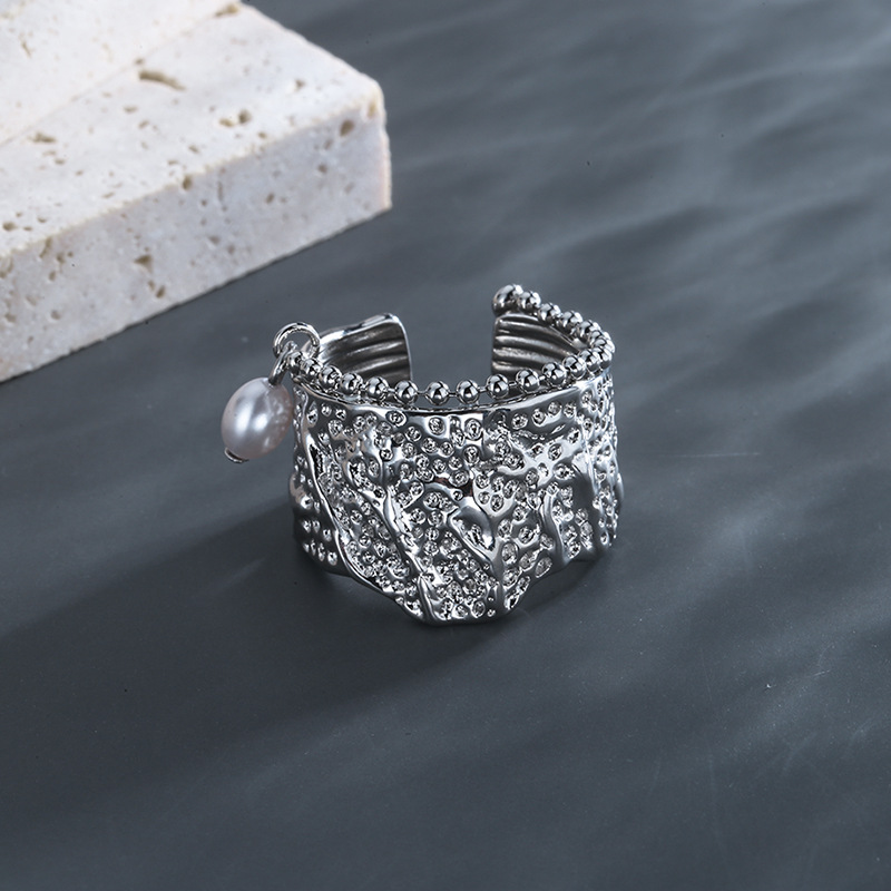 Cold Wind Texture Irregular Index Finger Ring Female Minority
