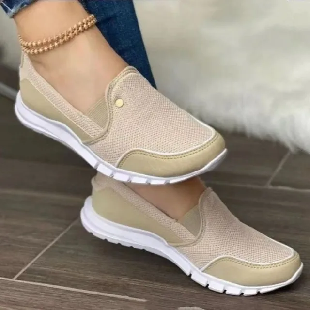Casual Shoes Flat Heel Slip on Loafers Women New Fashion Shoes Gold - Shop at LoveMi