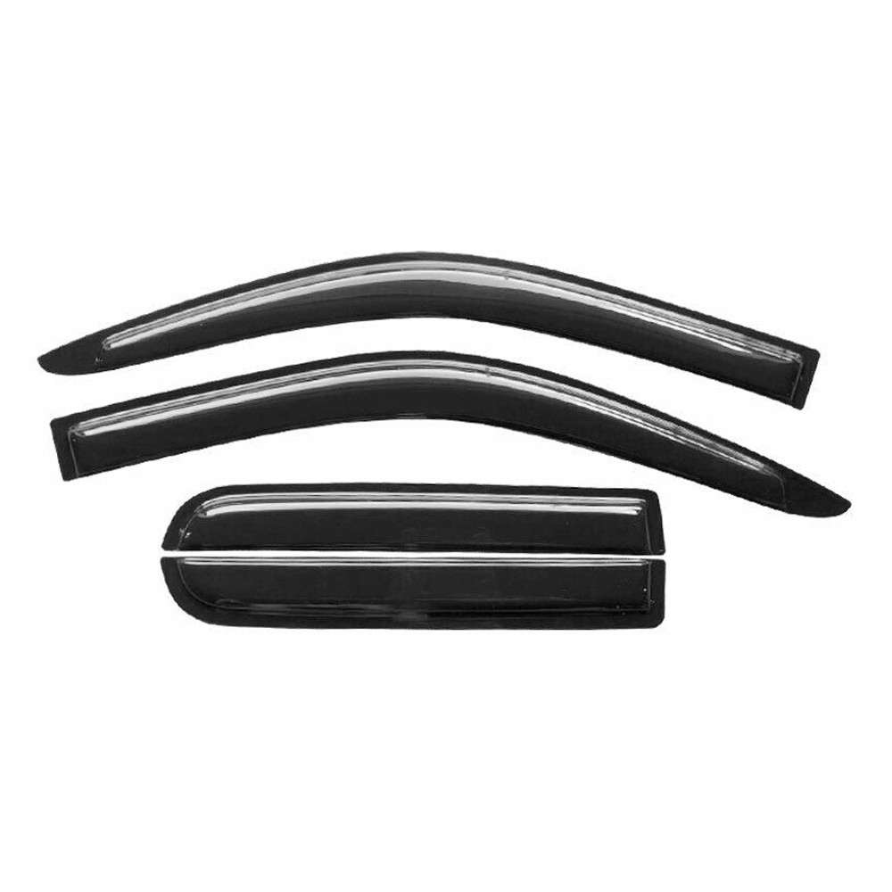 Fits 04-12 GMC Canyon Crew Cab Window Visors Rain Sun Guard Vent 4Pc Set