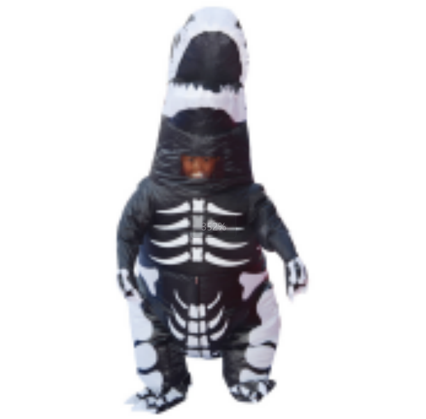 Skeleton Ribs Dinosaur Inflatable Costume For Kid Blow Up Fancy Dress ...