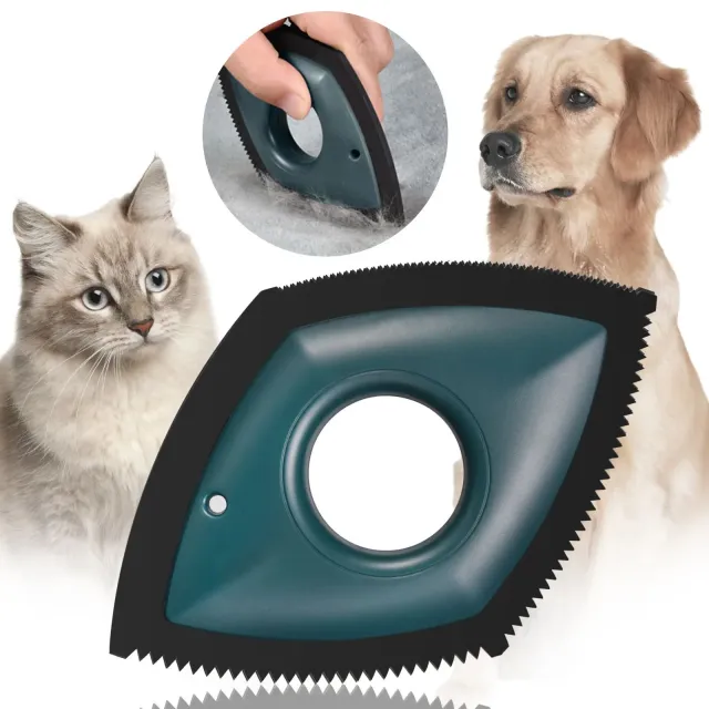 Pet Hair Remover Cat Fur Cleaning Device Carpet Sofa Car Detail Scraper Dog Lint Removal Silicone Dog Cat Fur Removal Brush Green - Shop at LoveMi