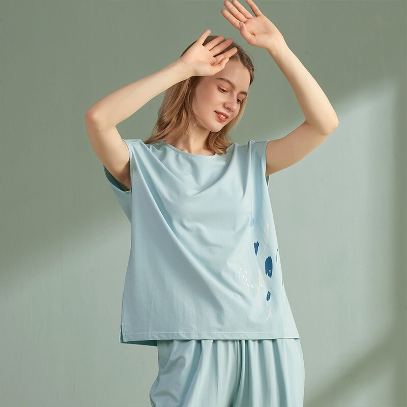 Title 3, Red Bean Ladies Short-sleeved Home Wear