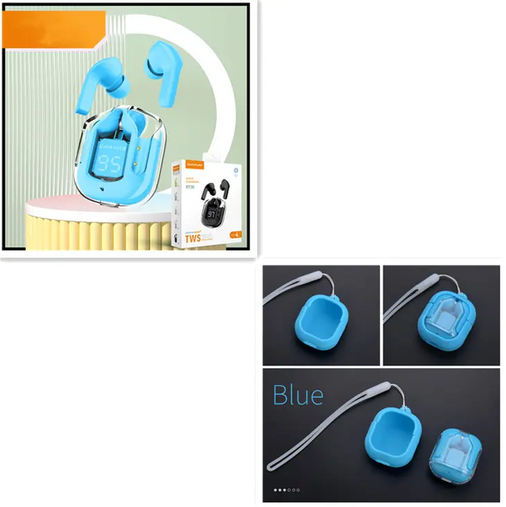 New Mini Transparent Wireless Bluetooth Headset Digital