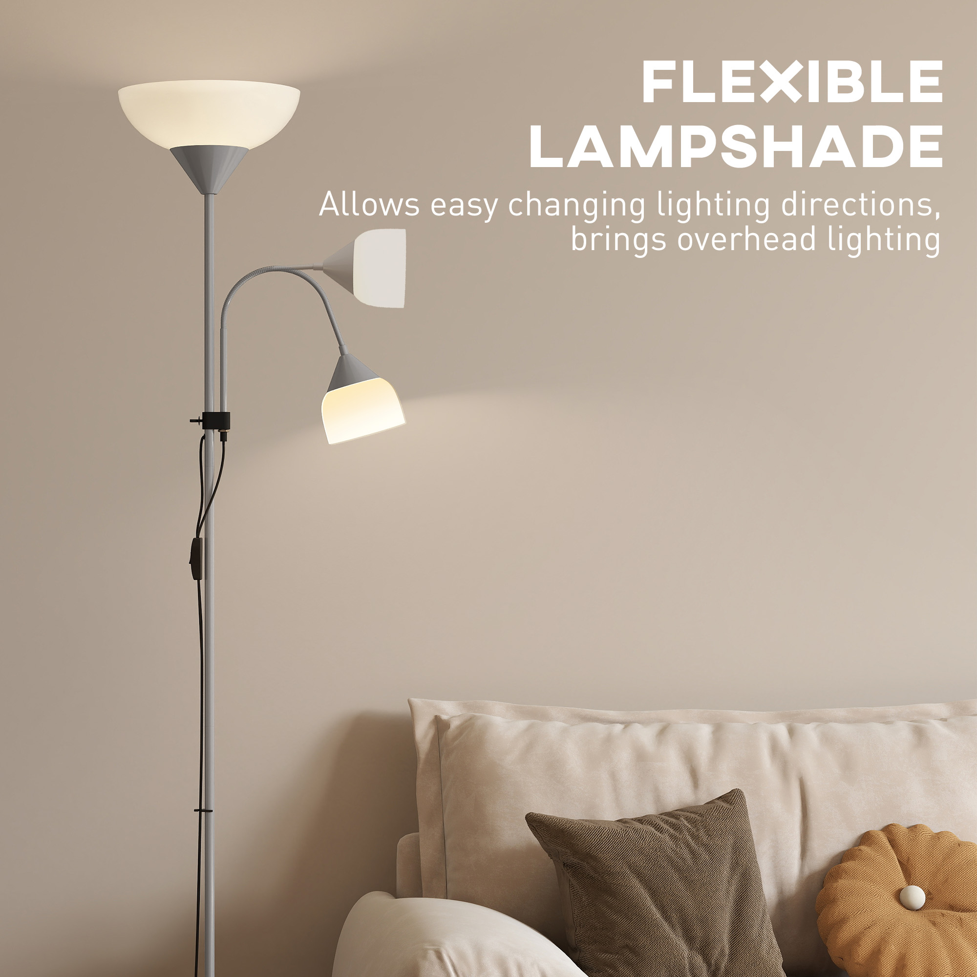 LED Floor Lamp, Suitable For Living Rooms, 180cm High, Mother And Child Shaped — image 7
