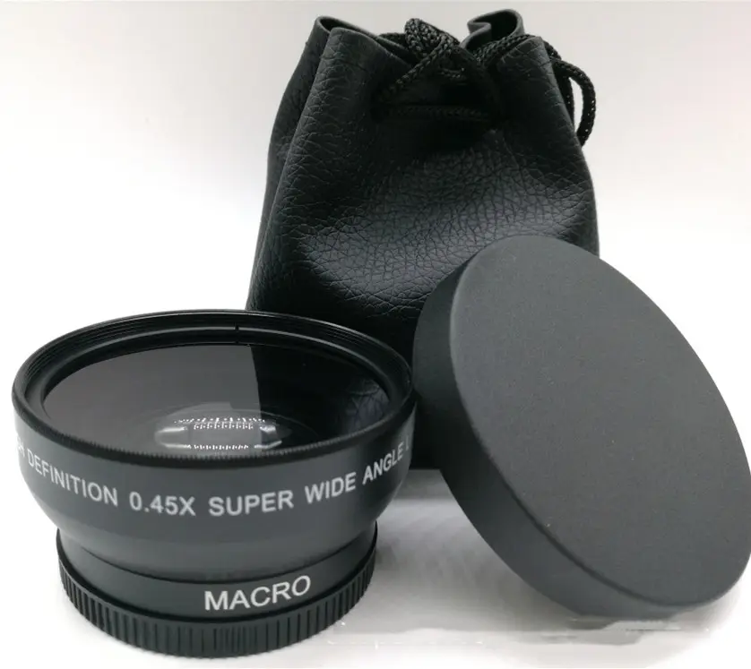 52mm Wide-angle Macro Camera Additional Lens 0.45X