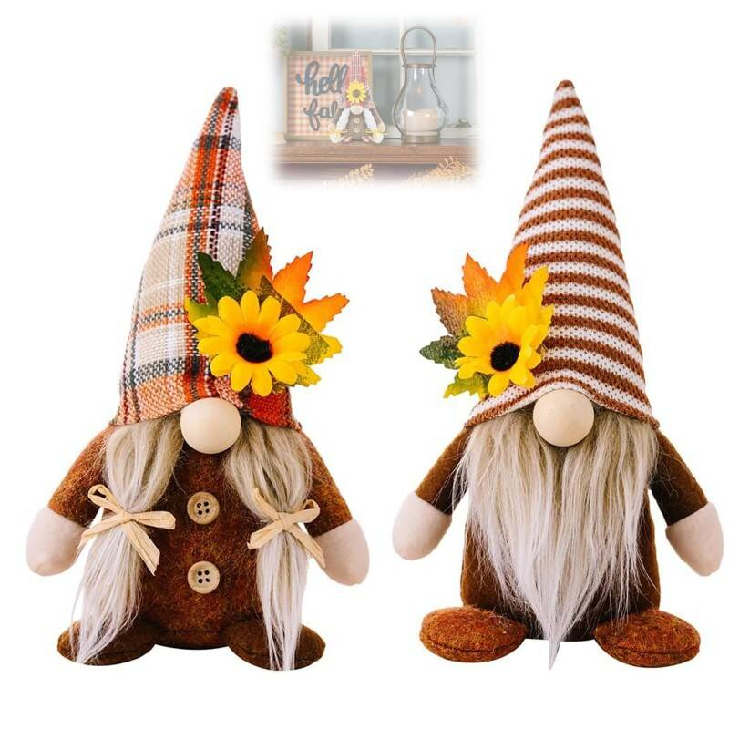 Set Of 2 Autumn Decorations For Seasonal Cheer, Perfect Home Decoration, Autumn Decor, Autumn Decorations For Home, Fall Decor, And Autumn Ornaments Handmade, Versatile Display, Ideal For Thanksgivi