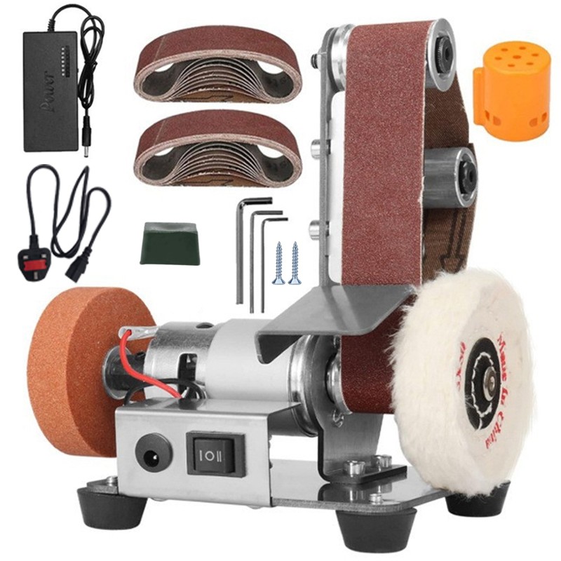 Mini Electric Belt Sander Grinder DIY Polishing Machine Sanding Tools Kit C — image 6