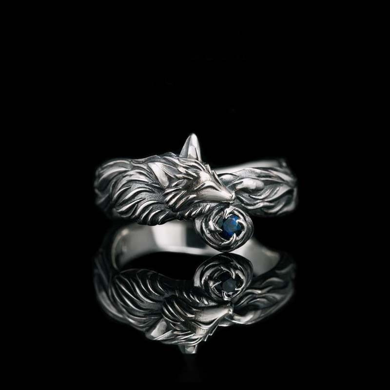 Title 1, Vintage Blue Cristal Fok Animal Ring Evropski i...