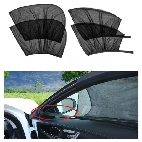 Car Front&Rear Side Curtain Sun Visor Shade Mesh Cover