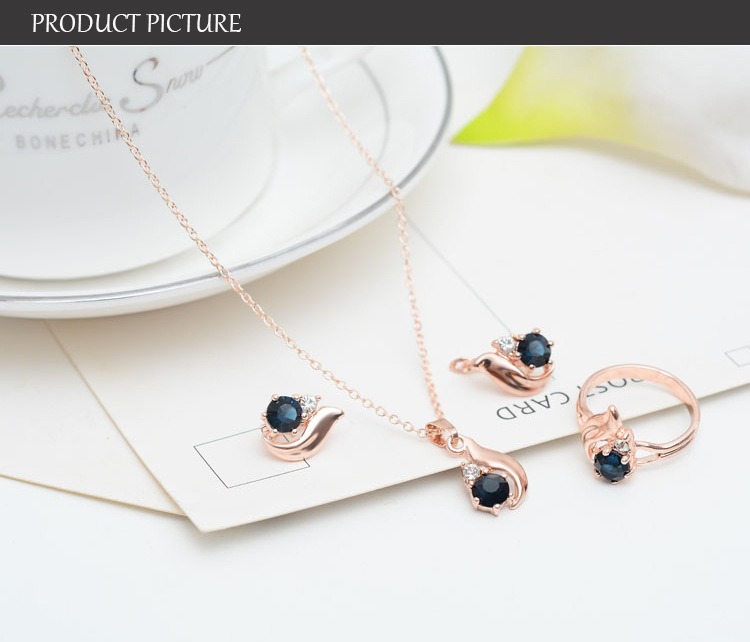 Colorful Zircon Rhinestone Bridal Jewelry Necklace