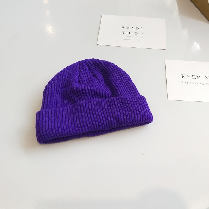 Women's Dome Short Knitted Wool Hat