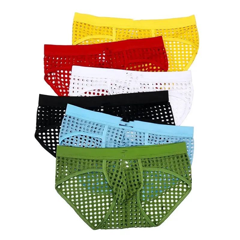 Hollow Triangle Woxuan Translucent Sexy Mesh Men's