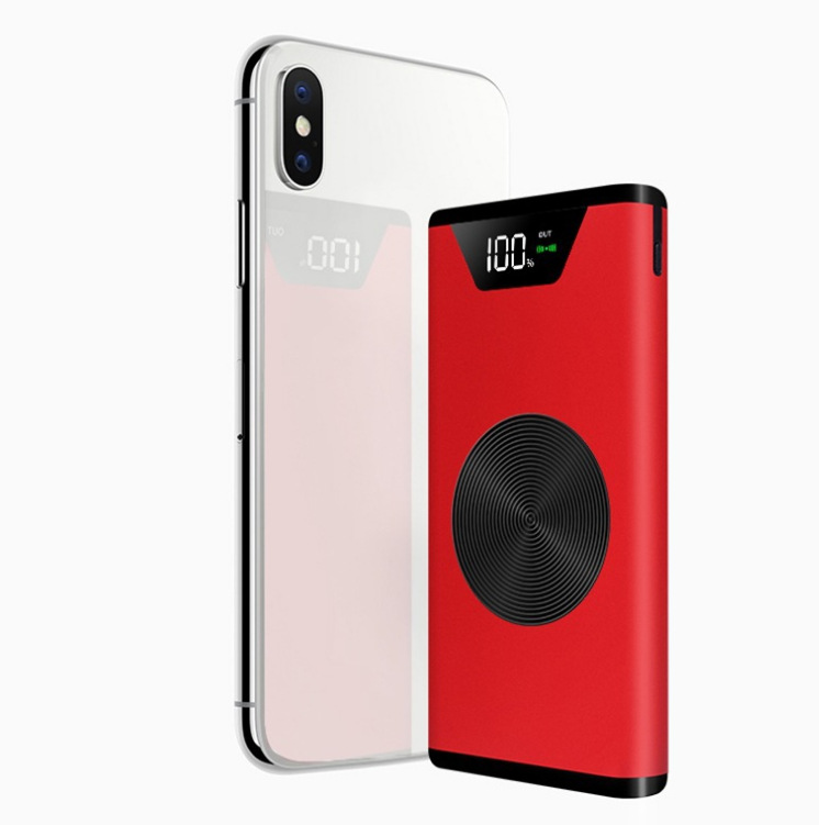 Compatible with Apple , Large Capacity QI Fast Charge Digital Display Mobile Power Customization