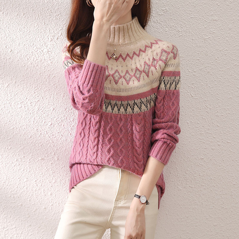 Half Turtleneck Bottoming Shirt With Autumn And Winter Style