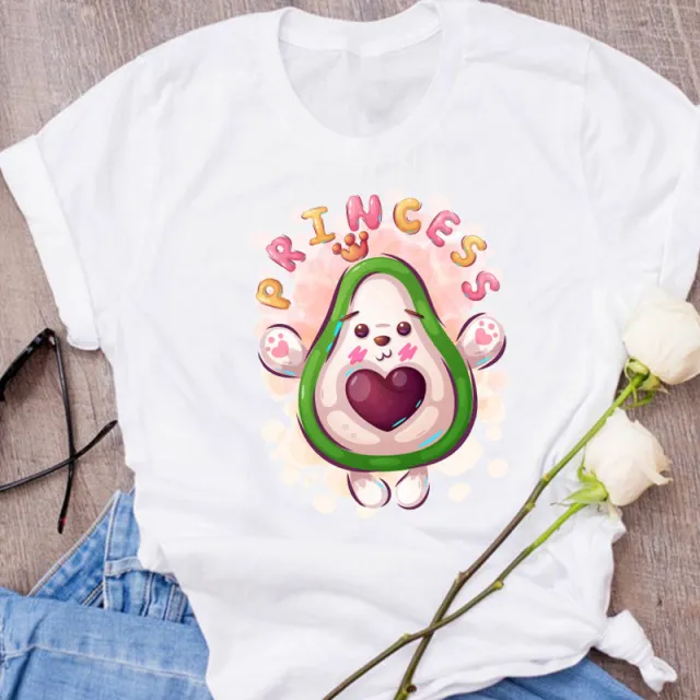 Avocado Creative Fashion Printing Men's And Women's Short sleeved T shirt Summer Loose Shape11 - Shop at LoveMi