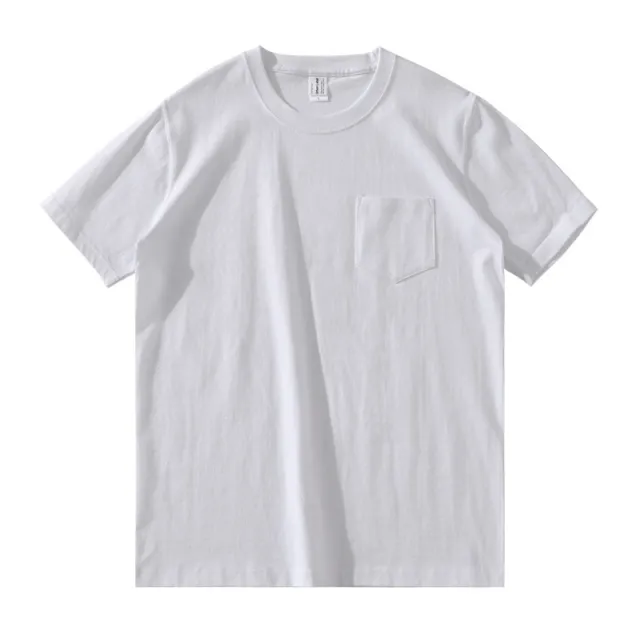 Japanese Retro Cotton Solid Color Tube Knit Short sleeved T shirt White - Shop at LoveMi