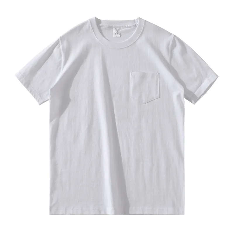 Japanese Retro Cotton Solid Color Tube Knit Short-sleeved T-shirt - White