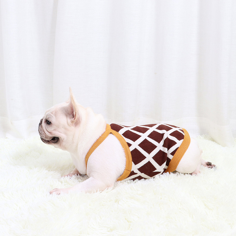 Title 3, Pet Sweater for Fat Dogs Short Pug Sweater Slin...