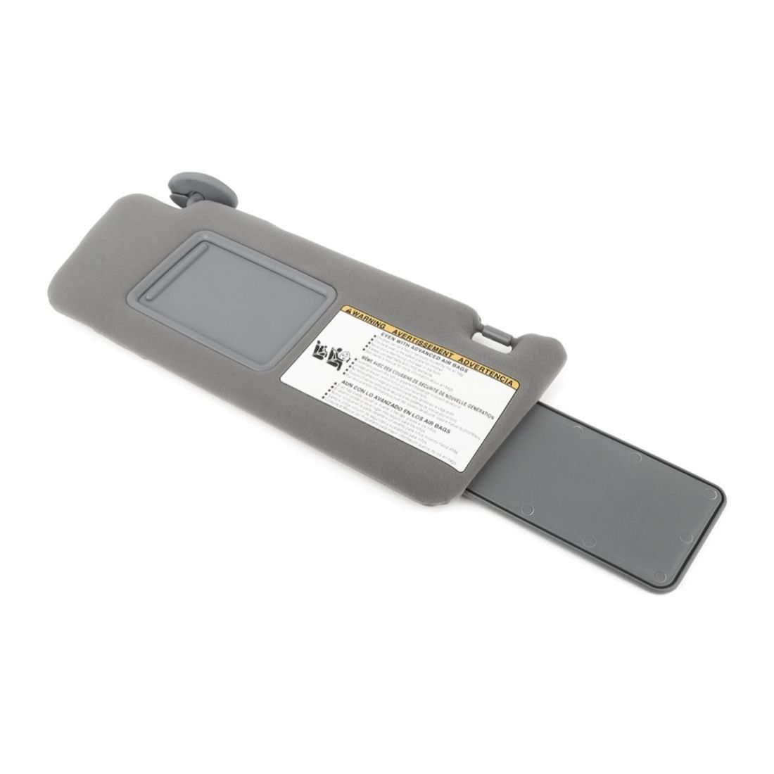 For T Oyota 05-11 Tacoma Sun Visors Left Right W-Extensions & Mirrors Med Gray