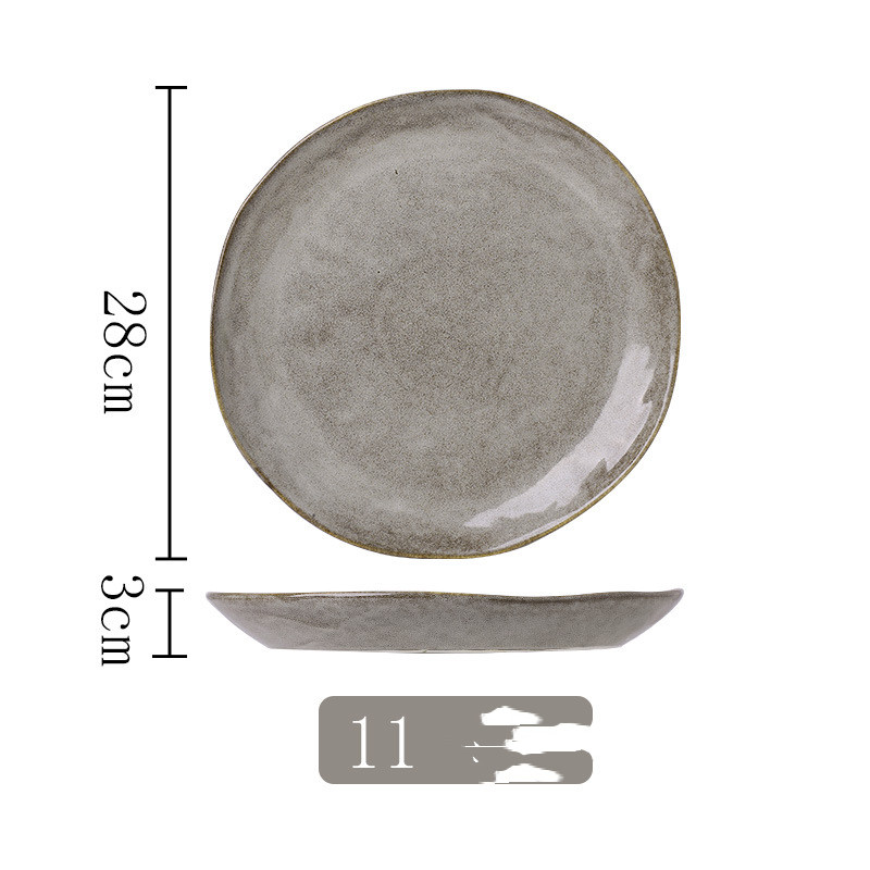 Stone grain11 inch plate