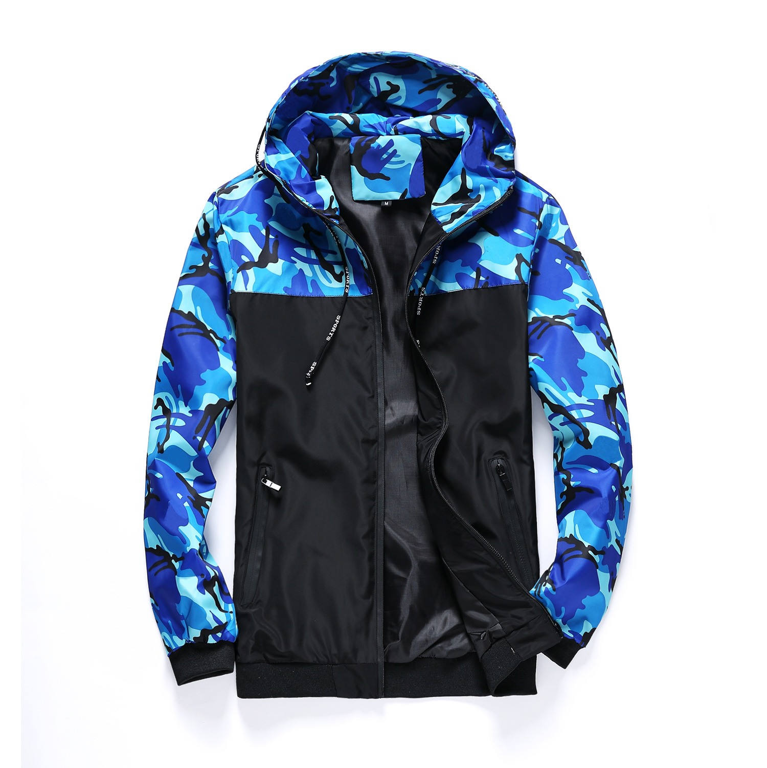 Camouflage Men's Jacket Men's Coat Tooling Hooded