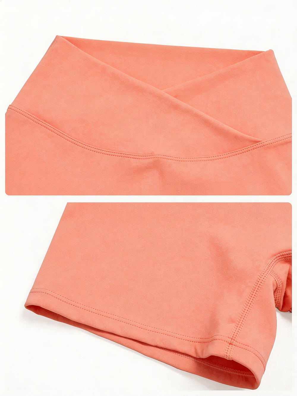 Crossover High Waisted Biker Shorts, picture 4 of 5
