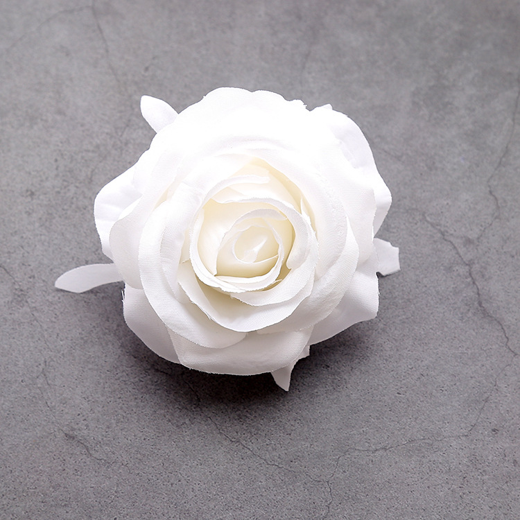 Title 6, Pure White Rose Snow White Simulation Raw Silk ...