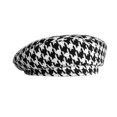 Casual British Autumn Winter Wool Flat Beanie Painter