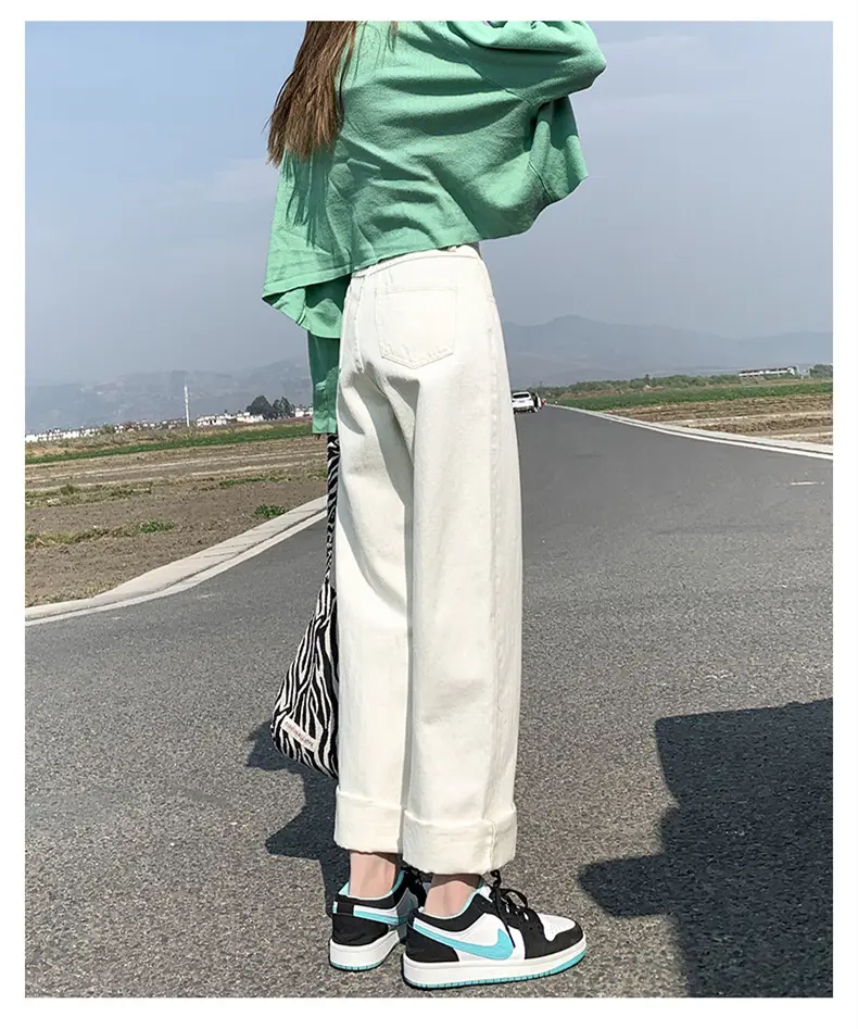 High Waist Slim Spring And Autumn Floor Mopping Pants