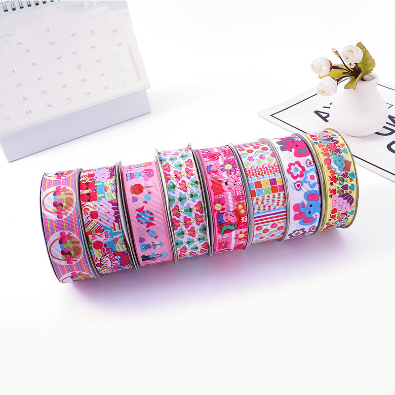 Title 8, Colorful Cartoon Printed Polyester Ribbon Thread