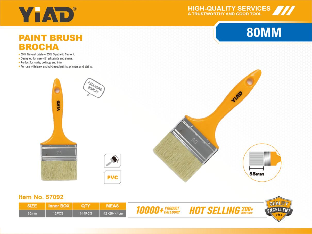 80MM Plastic Handle Paint Brush, Only Supports Self-pickup, Please Note That Free Shipping Is For Anti-bidding Price