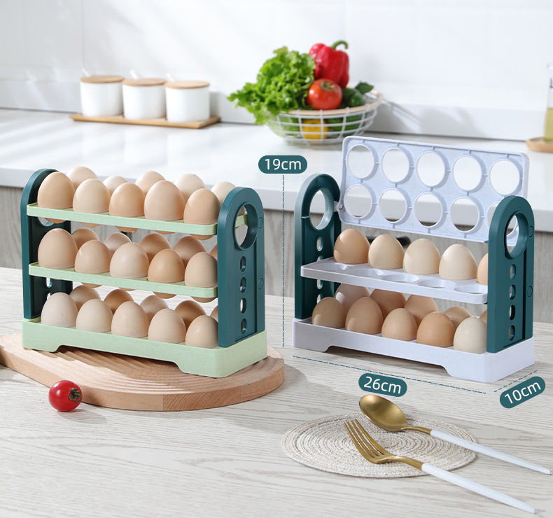 Title 5, Refrigerator Side Door Egg Storage Box 30 Three...