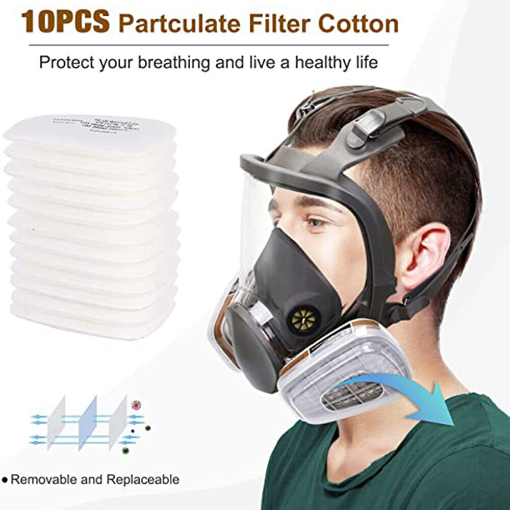 6800 Full Face Mask 15-in-1 Gas Mask, Respirator Against Chemical Fumes And Paint Splashes, 95 Filtration Efficiency