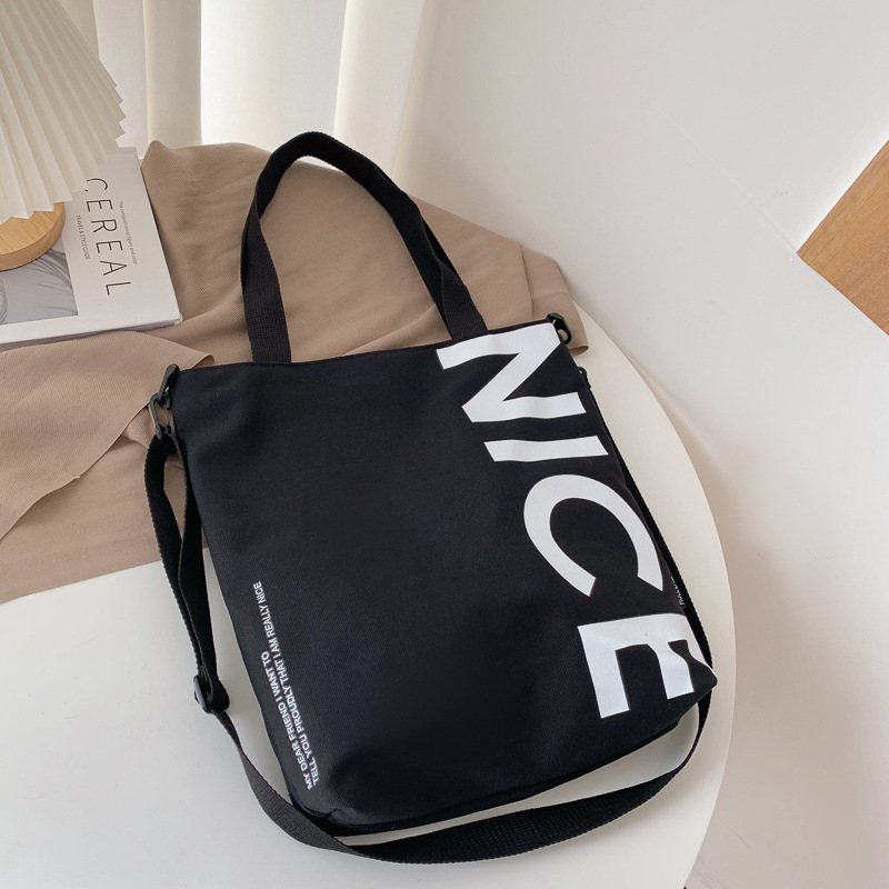 Large Capacity Canvas Student Simple Class Bag