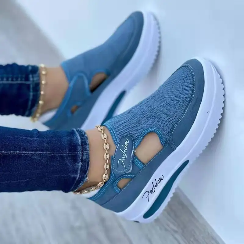 Women's Sneakers Summer New Ladies Casual Low Wedge Breathable